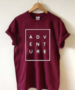 adventure font T Shirt Size XS,S,M,L,XL,2XL,3XL