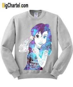 Ariel Little Mermaid Galaxy Unisex Sweatshirt