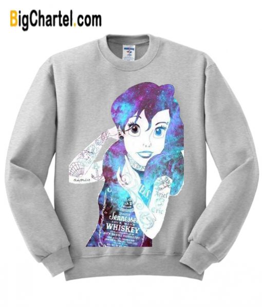 Ariel Little Mermaid Galaxy Unisex Sweatshirt