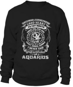 Dirty mind caring friend good heart filthy mouth I am a Aquarius sweater