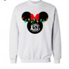 Minnie Mouse Monogram Christmas Lights Sweatshirt