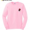 Rose Sweet-Pink Sweatshirt