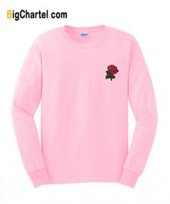 Rose Sweet-Pink Sweatshirt