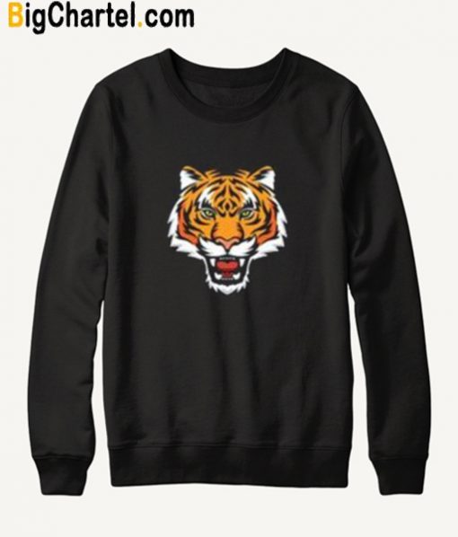 Tiger Head Black Sweatshirt