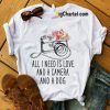 All I Need Is Love Camera T Shirt