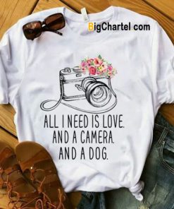 All I Need Is Love Camera T Shirt