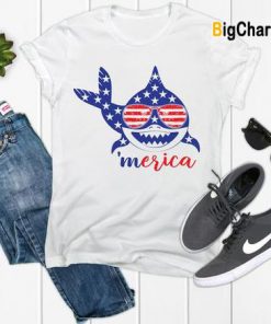 America Shark T Shirt