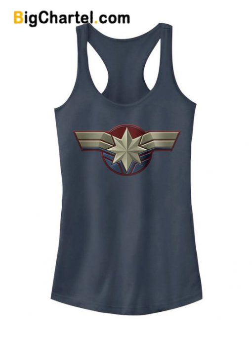 Captain Marvel Costume Logo Tank Top