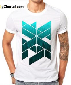 Geometric Figure Design Men T Shirts