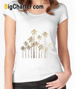 Glamorous Gold Tropical Palm T-Shirt