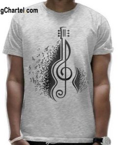 Music Notes and Guitar T-shirt