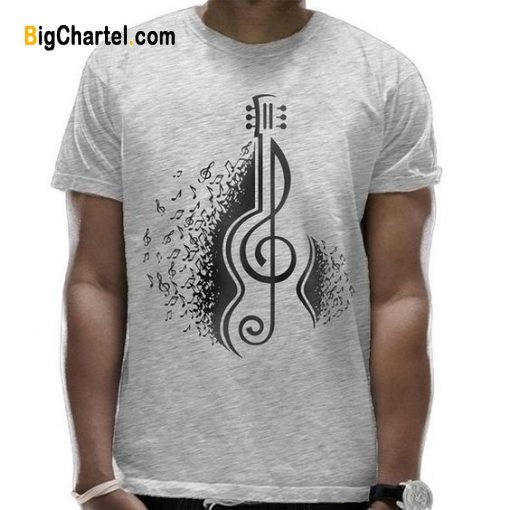 Music Notes and Guitar T-shirt Music Notes and Guitar T-shirt