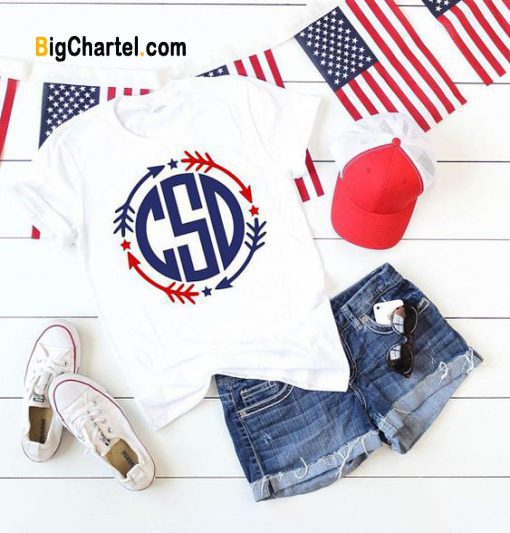 Patriotic Monogrammed T-Shirt