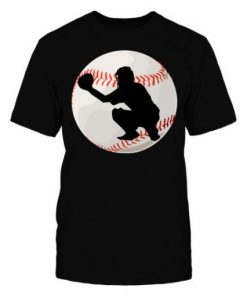 Baseball Catcher Silhouette T-Shirt
