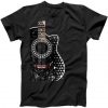 Black Acoustic Guitar Grunge T-Shirt