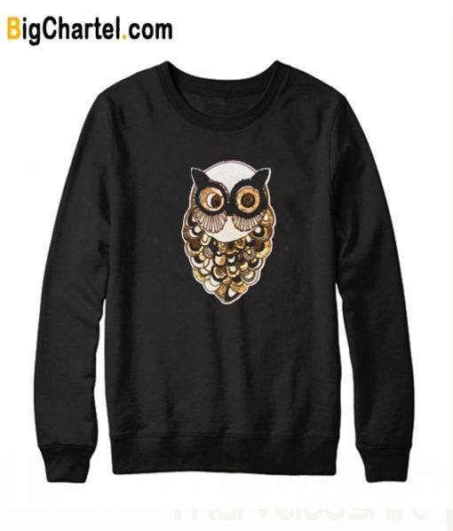 Cute Owl Design Sweatshirt