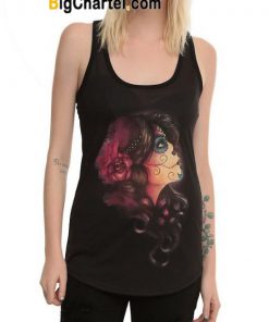 Day Of The Dead Watercolor Girls Tank Top