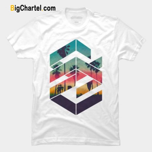 Geometric Sunset beach T-Shirt
