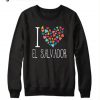 I Love El Savador Colorful Hearts Trending Sweatshirt