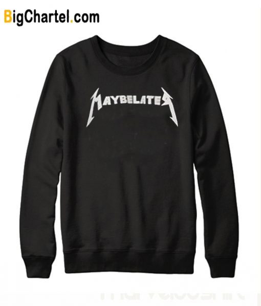 Maybelate Black Sweatshirt