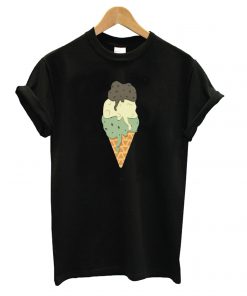 Mint-Vanilla-Chocolate Ice Cream Sundae T shirt