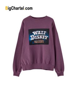 Purple Walt Disney Presents Sweatshirt