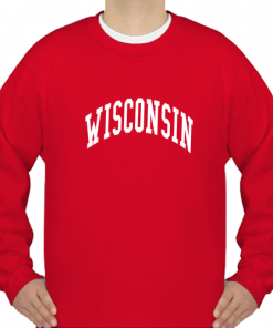 Wisconsin Font Sweatshirt