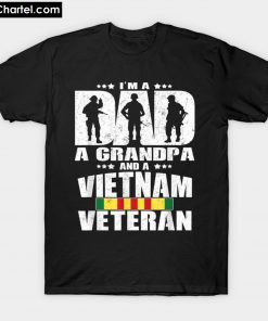 A Dad A Grandpa And A Vietnam T-Shirt PU27