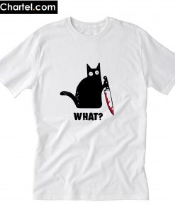 Cat and Knife T-Shirt PU27