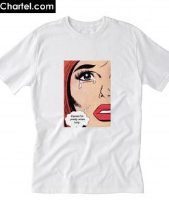 Comic Romance Sad Crying Girl 1950s T-Shirt PU27