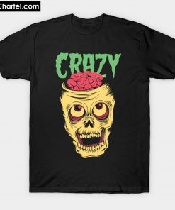 Crazy Skull Open Brain T-Shirt PU27