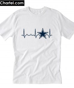 Dallas Cowboys heartbeat T-Shirt PU27