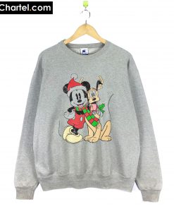 Disney Mickey Mouse Pluto Christmas Sweatshirt PU27