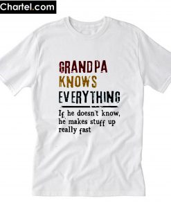 Grandpa knows everything vintage T-Shirt PU27