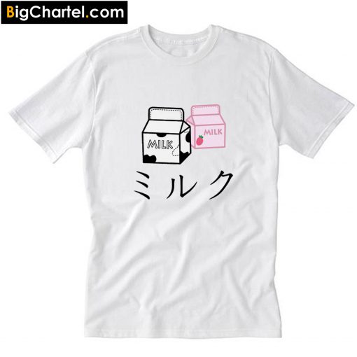 Kawaii Milk Carton Japanese T Shirt PU27
