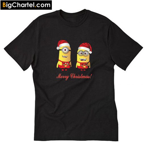 Merry Christmas Funny Minions T-Shirt PU27