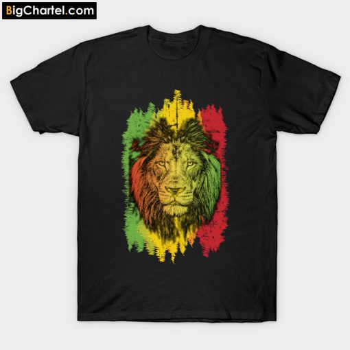 Rasta Jamaican Lion Gift for Rastafari & Reggae music fans graphic T-Shirt PU27