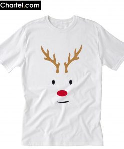 Rentier Gesicht – Weihnachten T-Shirt PU27