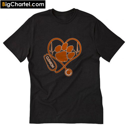 Stethoscope Clemson Tigers T-Shirt PU27