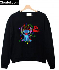 Stitch Oh Boy Christmas Sweatshirt PU27