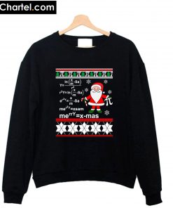 Ugly Christmas Math Teacher Christmas Sweatshirt PU27
