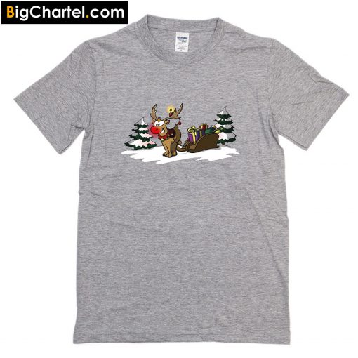 Weihnachtsgeschenke Rudolph the rednosed reindeer T-Shirt PU27