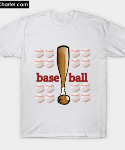 base ball with bat and balls T-Shirt PU27