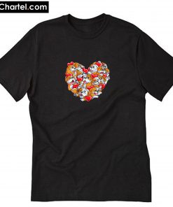 Bulldog Heart Valentines Day Love Dog 2020 T-Shirt PU27
