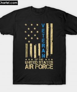 Force Veteran American Flag T-Shirt PU27