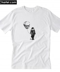 Girl With Skull Balloon T-Shirt PU27