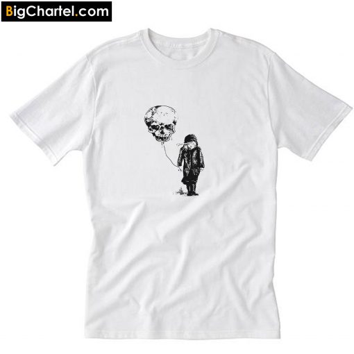 Girl With Skull Balloon T-Shirt PU27