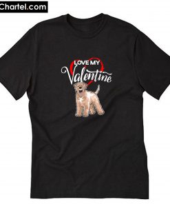 Love My Wheaten Terrier Dog Valentine's Day T-Shirt PU27