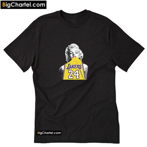 Marilyn Monroe Lakers 24 Kobe Bryant T-Shirt PU27