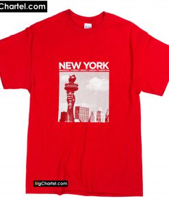 New York printed T-shirt PU27